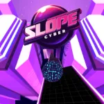 Slope Cyber ​​is an exciting running game. Players will control a robot ball rolling on neon roads. The main task is to avoid obstacles and collect gems.