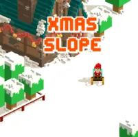 Xmas Slope is a running game in a snowy forest. Your task is to control the sled to go as far as possible and collect gift boxes on the slide. The game is not only fun but also helps you feel the Christmas atmosphere.