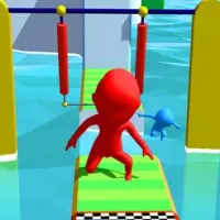 Run Race 3D is a running game that combines racing and parkour. You control a cute stickman character in a race and overcome many obstacles to reach the finish line first.