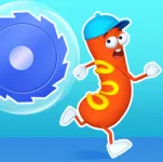 Sausage Run is a fun and fun racing game. The player controls a quirky red sausage in a speed race against other sausages. The goal is simple: help your sausage run faster than the rest and win first place!